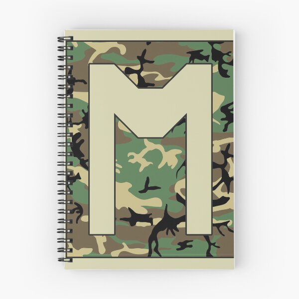 Item preview, Letter "M" Military Camo Stencil font designed and sold by 65 MCMLXV.