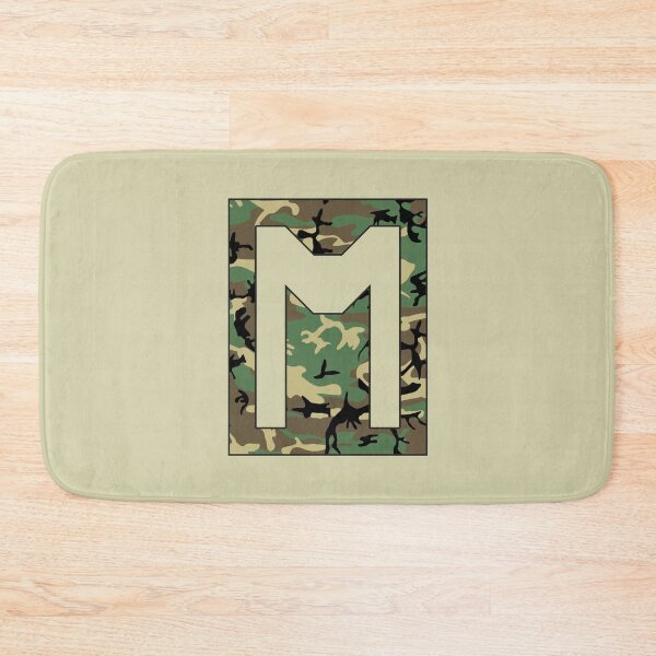 Item preview, Letter "M" Military Camo Stencil font designed and sold by 65 MCMLXV.