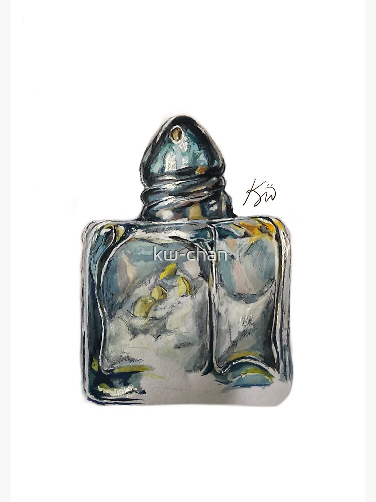 "mini salt shaker painting 2 " Sticker by kwchan Redbubble