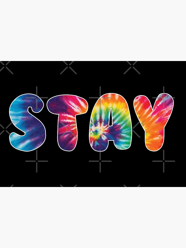 STRAY KIDS - Stay Quote Text PASTEL RAINBOW Sticker for Sale by SugarSaint