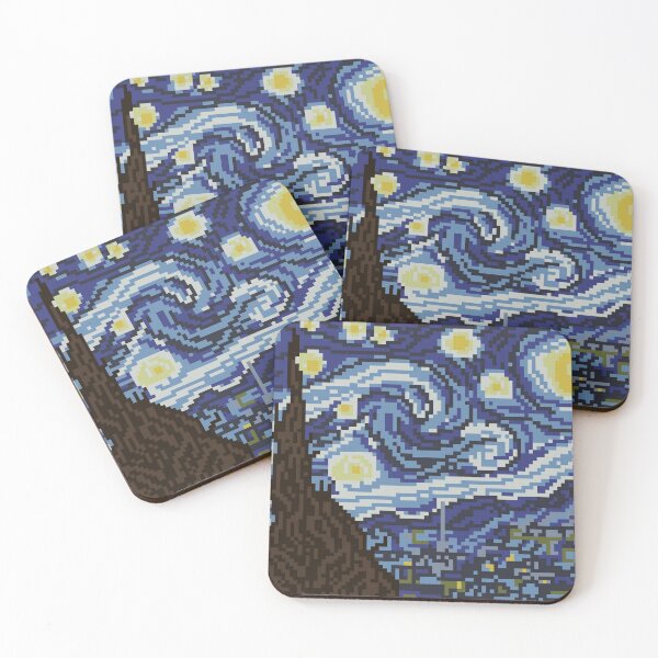 Item preview, Starry Pixels Night designed and sold by Yomna Mk.