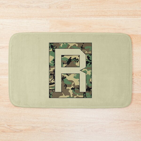 Item preview, Letter "R" Military Camo Stencil font designed and sold by 65 MCMLXV.