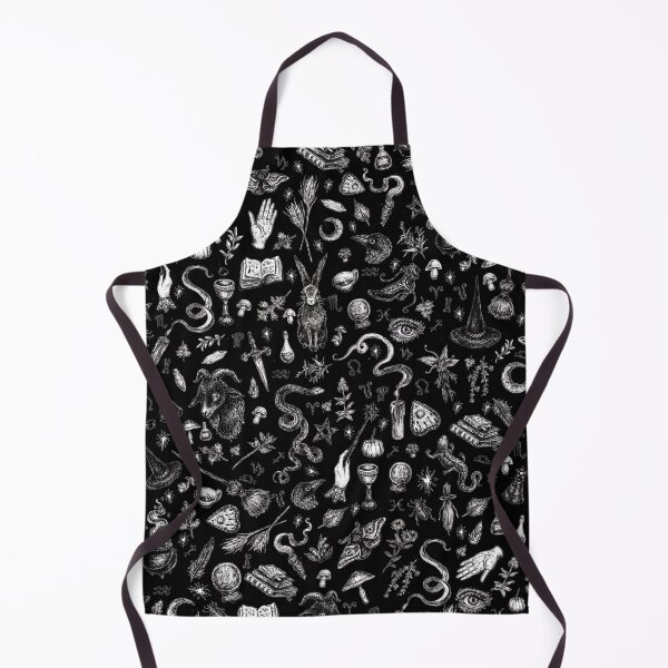 Salem Witch in Black Apron