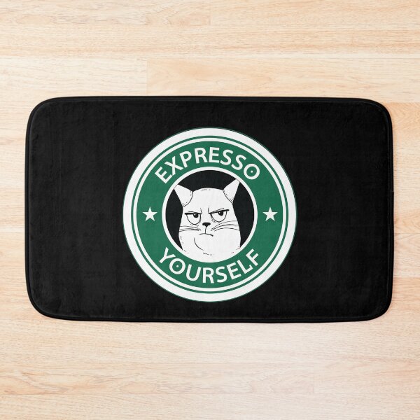 Item preview, Expresso Yourself funny cat designed and sold by Dream Imagine Create ..