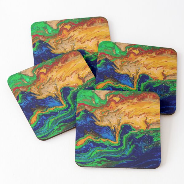 Item preview, Color flow orange blue green red designed and sold by amagaclothing.