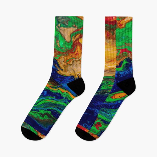 Item preview, Color flow orange blue green red designed and sold by amagaclothing.