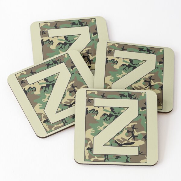 Item preview, Letter "Z" Military Camo Stencil font designed and sold by 65 MCMLXV.