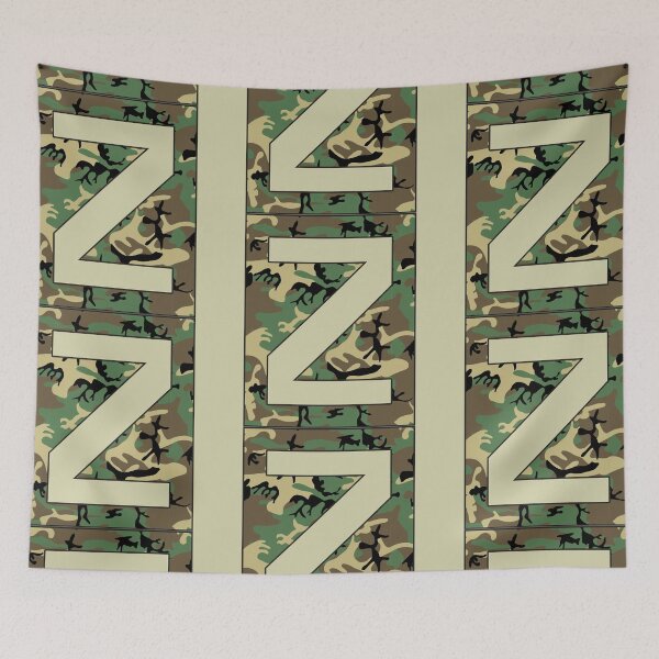 Item preview, Letter "Z" Military Camo Stencil font designed and sold by 65 MCMLXV.