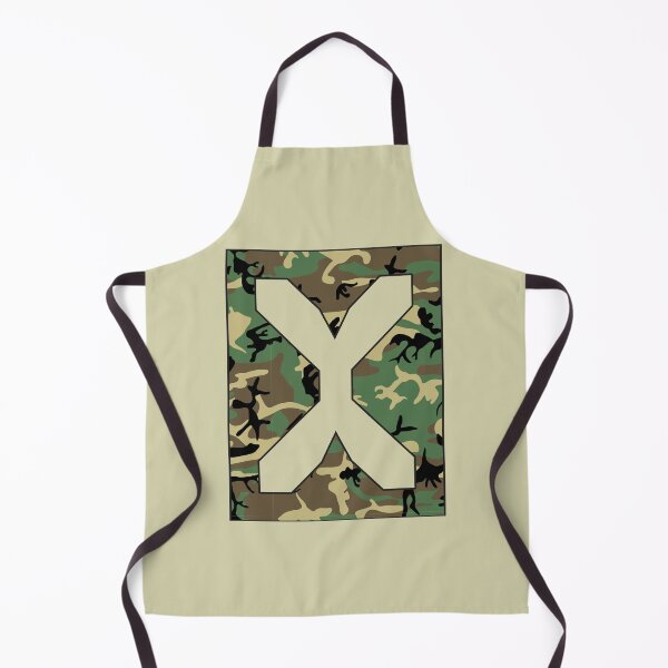 Item preview, Letter "X" Military Camo Stencil font designed and sold by 65 MCMLXV.