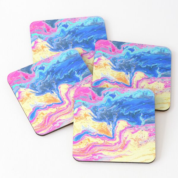 Item preview, Color flow blue yellow pink designed and sold by amagaclothing.