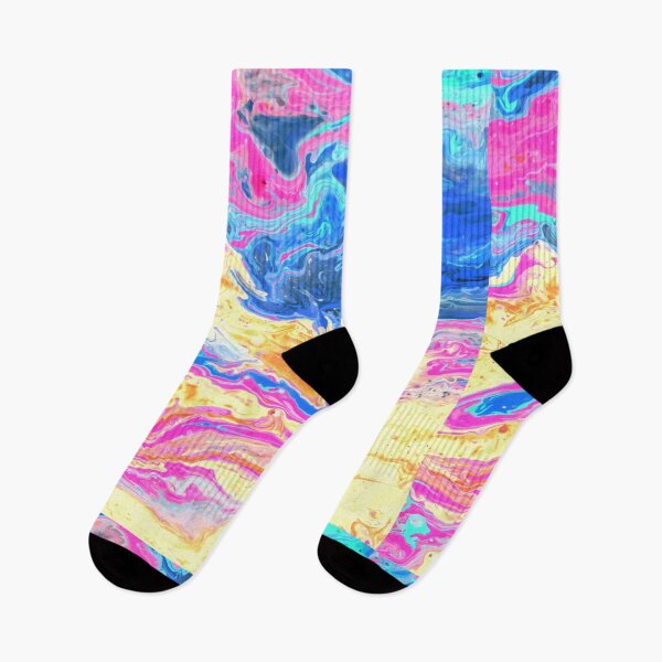 Item preview, Color flow blue yellow pink designed and sold by amagaclothing.