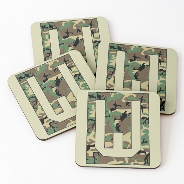 Item preview, Letter "W" Military Camo Stencil font designed and sold by 65 MCMLXV.