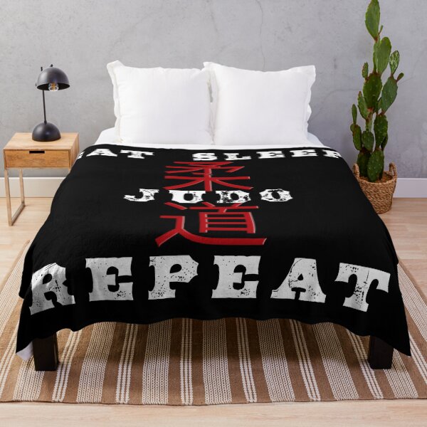 Item preview, Eat Sleep Judo Repeat Kanji design designed and sold by AllLeftSides42.