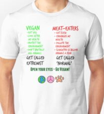Open Your Eyes - Go Vegan! Unisex T-Shirt