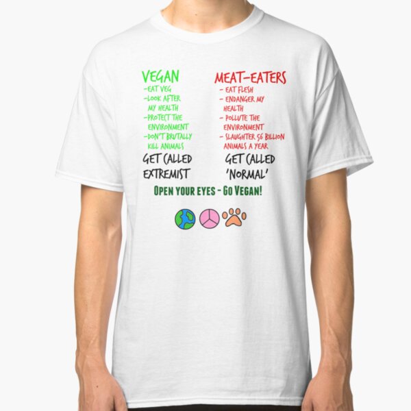 Open Your Eyes - Go Vegan! Classic T-Shirt
