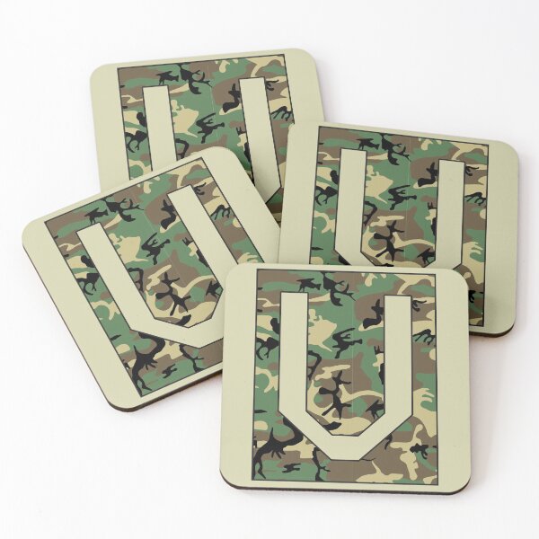Item preview, Letter "V" Military Camo Stencil font designed and sold by 65 MCMLXV.