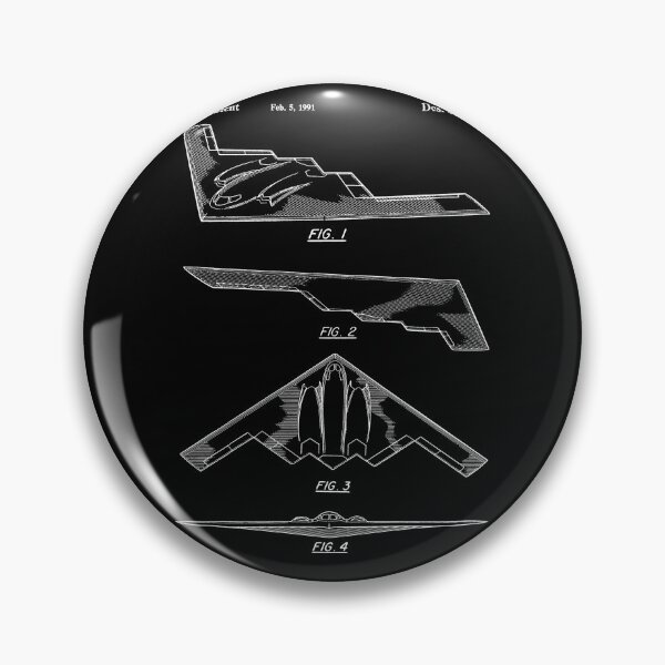 Item preview, Stealth bomber 1991 patent white designed and sold by InkedArtPrints.