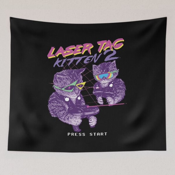 Item preview, laser tag kitten designed and sold by idontwannawait.