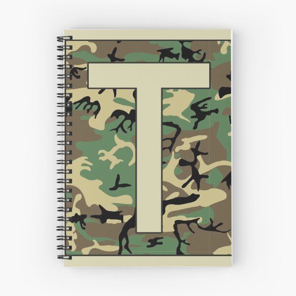 Item preview, Letter "T" Military Camo Stencil font designed and sold by 65 MCMLXV.