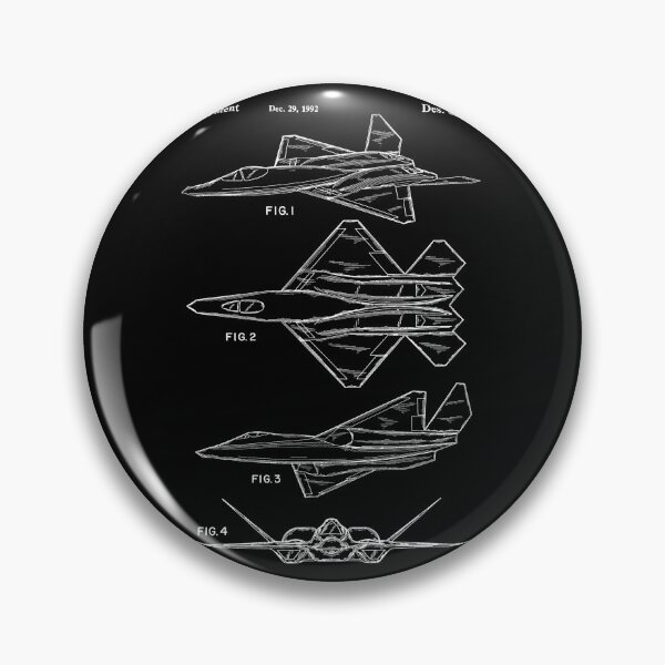 Item preview, Fighter Aircraft 1992 patent white designed and sold by InkedArtPrints.