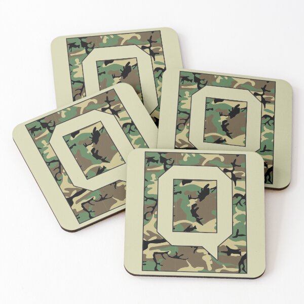 Item preview, Letter "Q" Military Camo Stencil font designed and sold by 65 MCMLXV.