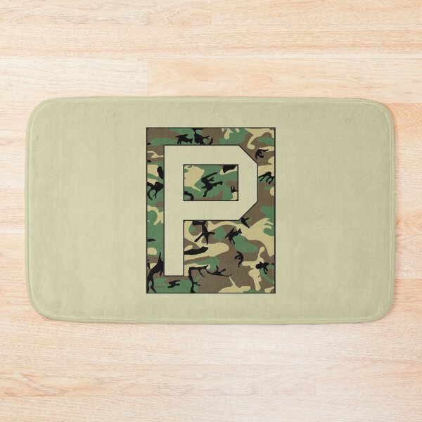 Item preview, Letter "P" Military Camo Stencil font designed and sold by 65 MCMLXV.