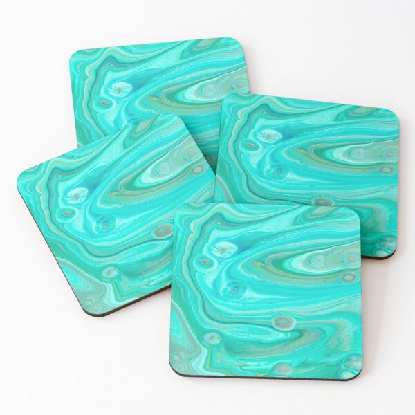Item preview, Color flow green turquoise designed and sold by amagaclothing.