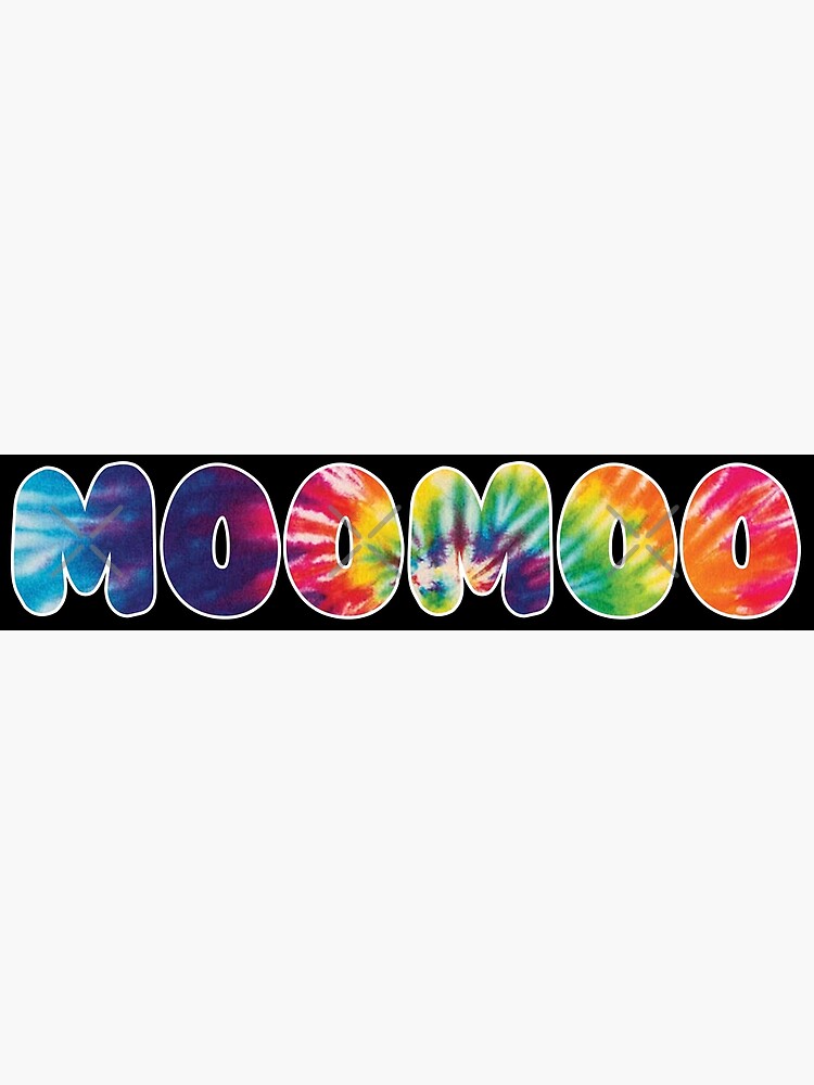 Mamamoo MOOMOO Tie Dye Rainbow Fandom Name  Sticker for Sale by SugarSaint