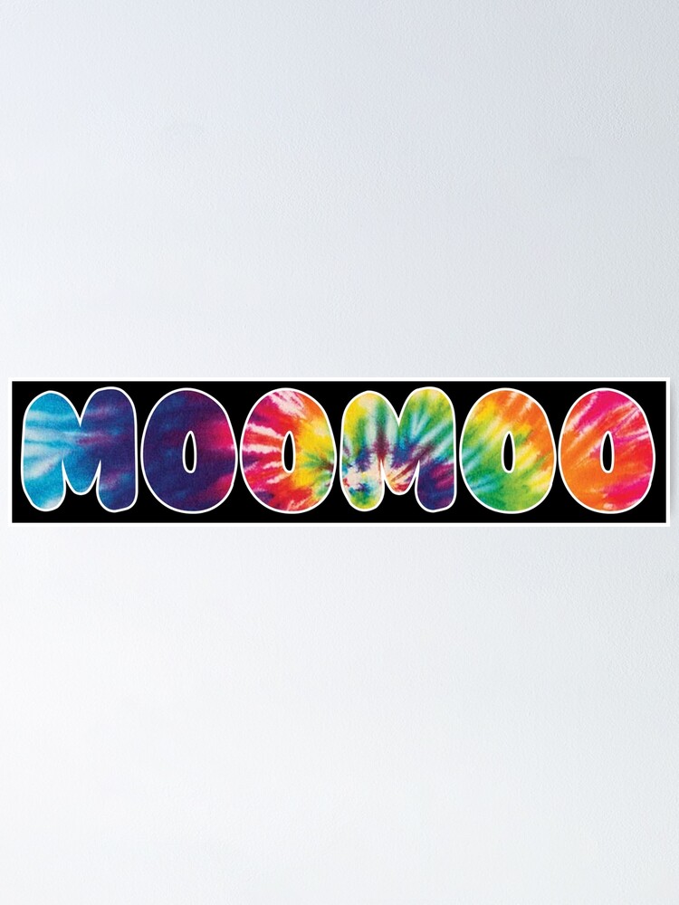 Mamamoo MOOMOO Tie Dye Rainbow Fandom Name  Poster for Sale by