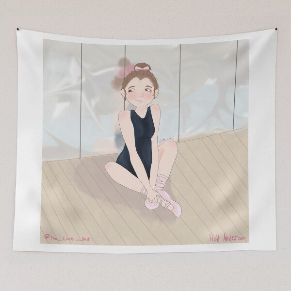 Item preview, Cute Ballerina Ready for Ballet Lesson designed and sold by Holli Anderson.