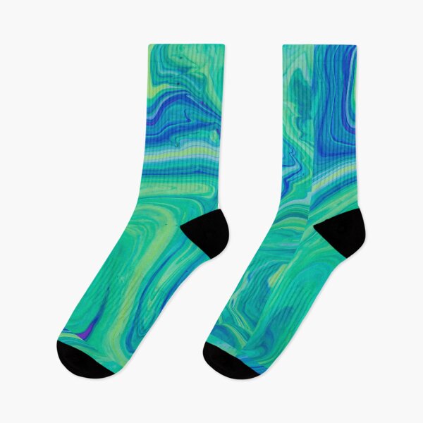 Item preview, Color flow green turquoise blue designed and sold by amagaclothing.