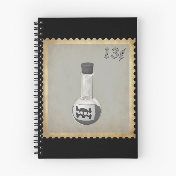 Item preview, Gray Poison Bottle on Postage Stamp designed and sold by Darcy777.