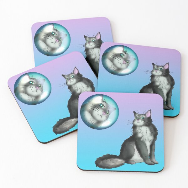 Item preview, magical black maine coon designed and sold by CuisineCat.