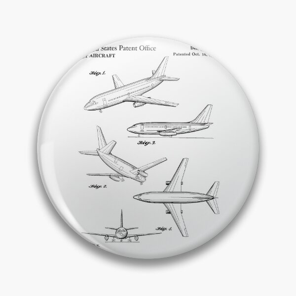 Item preview, Jet aircraft 1966 patent designed and sold by InkedArtPrints.