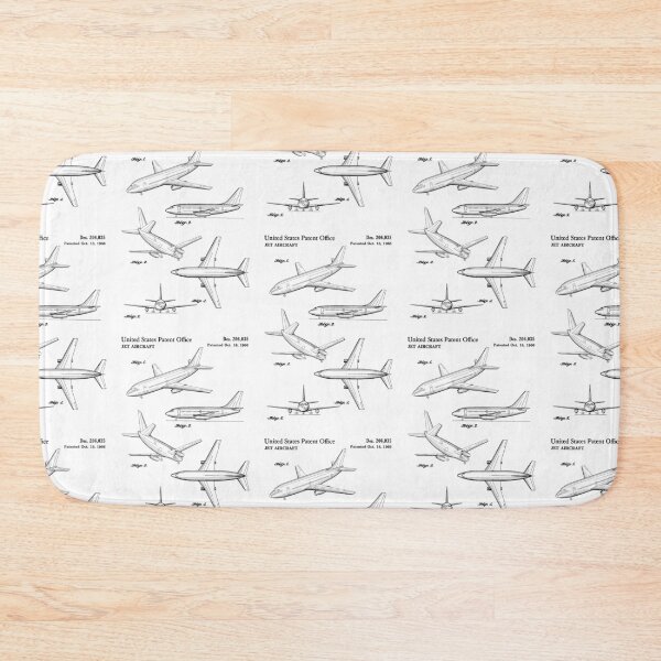 Item preview, Jet aircraft 1966 patent designed and sold by InkedArtPrints.