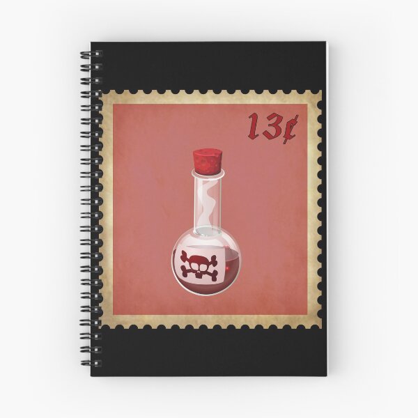 Item preview, Red Poison Bottle on Postage Stamp designed and sold by Darcy777.