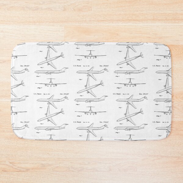 Item preview, Jet aircraft 1981 patent designed and sold by InkedArtPrints.