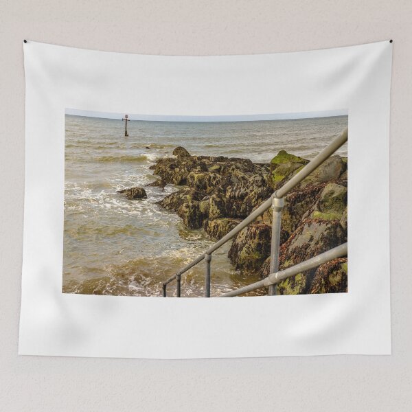 Item preview, The steps down to Sheringham beach at high water designed and sold by yackers1.