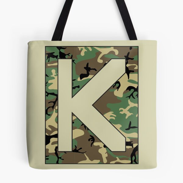 Item preview, Letter "K" Military Camo Stencil font designed and sold by 65 MCMLXV.