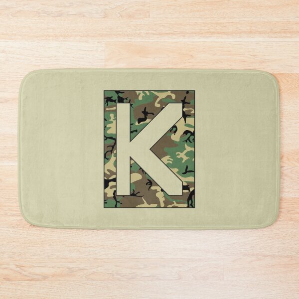 Item preview, Letter "K" Military Camo Stencil font designed and sold by 65 MCMLXV.