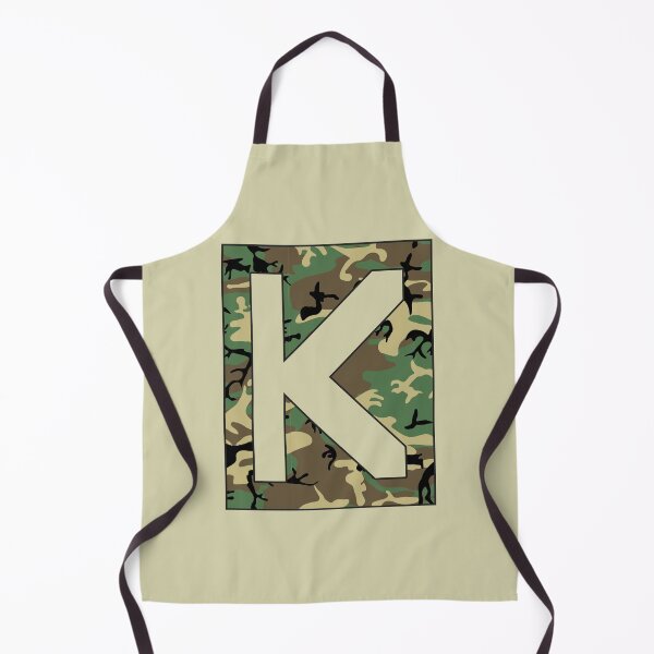 Item preview, Letter "K" Military Camo Stencil font designed and sold by 65 MCMLXV.