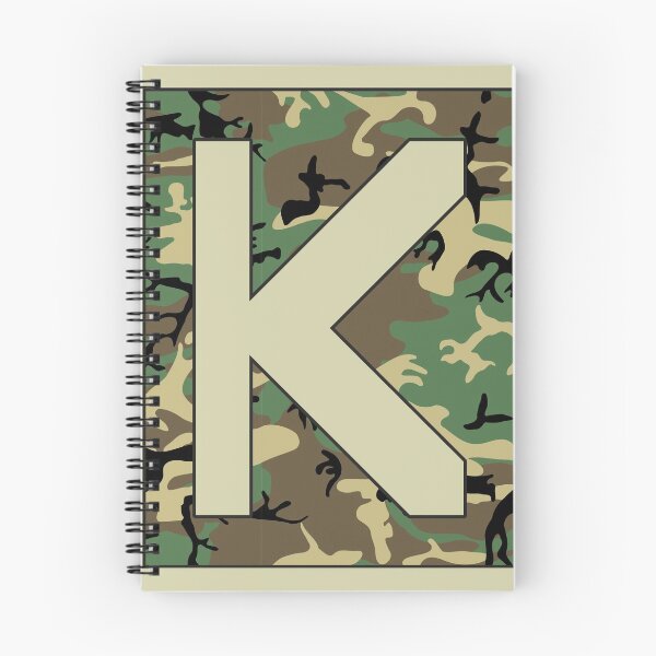 Item preview, Letter "K" Military Camo Stencil font designed and sold by 65 MCMLXV.