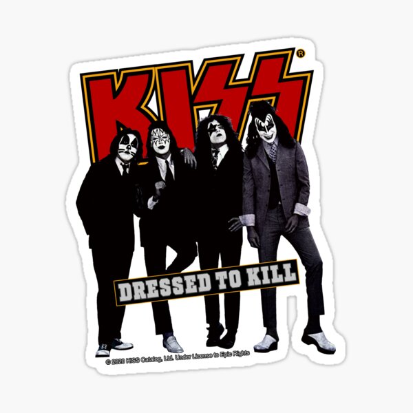 KISS ® the Band - Habillé pour tuer en rouge Sticker