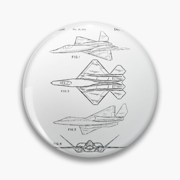 Item preview, Fighter Aircraft 1992 patent designed and sold by InkedArtPrints.