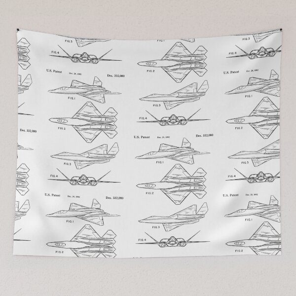 Item preview, Fighter Aircraft 1992 patent designed and sold by InkedArtPrints.