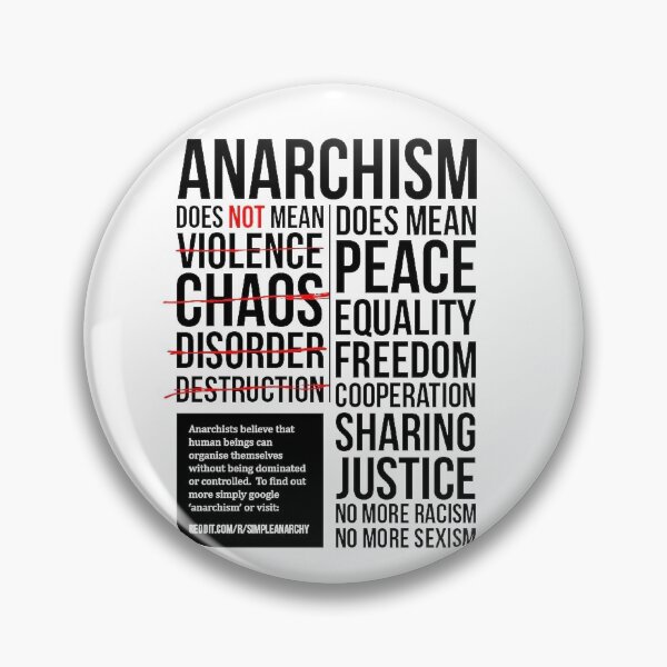 Item preview, Peaceful Anarchism designed and sold by PlasticsFactory.