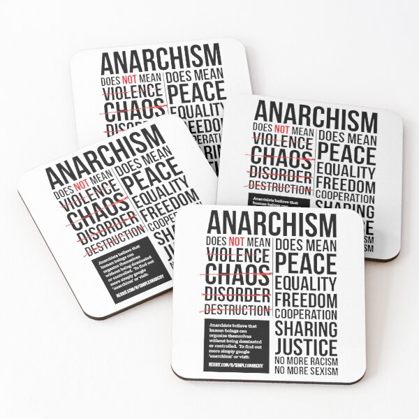 Item preview, Peaceful Anarchism designed and sold by PlasticsFactory.