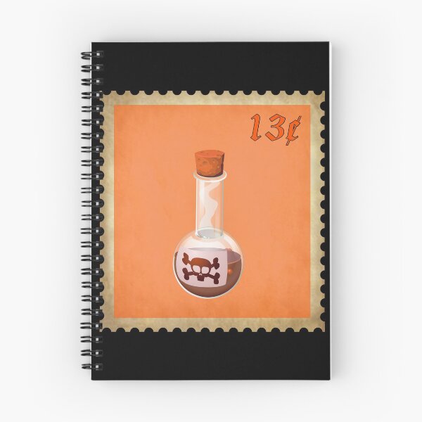 Item preview, Orange Poison Bottle on Postage Stamp designed and sold by Darcy777.