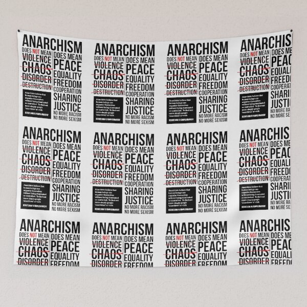 Item preview, Anarquismo pacífico designed and sold by PlasticsFactory.