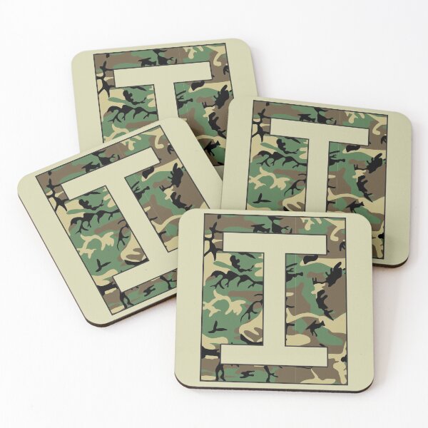 Item preview, Letter "I" Military Camo Stencil font designed and sold by 65 MCMLXV.